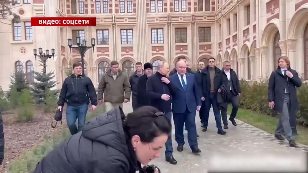 Владимир Путин впервые в Донбассе