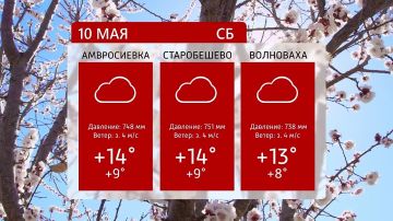 Погода на телеканале 6ТВ 10.05.2025г