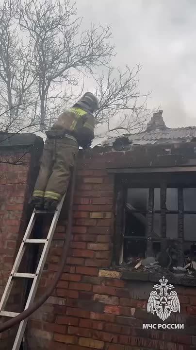 На пожаре в Горловке пострадала женщина