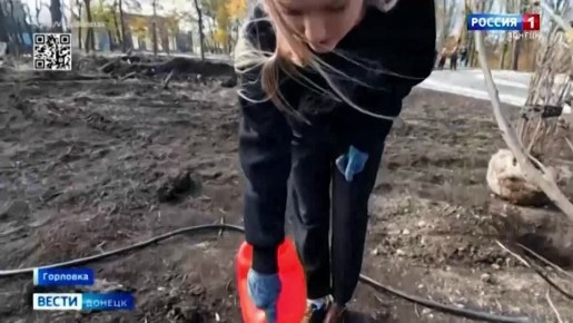 В Горловке Донецкой Народной Республики в рамках федерального проекта «Парки России» провели масштабную акцию по озеленению парка культуры и отдыха имени Максима Горького