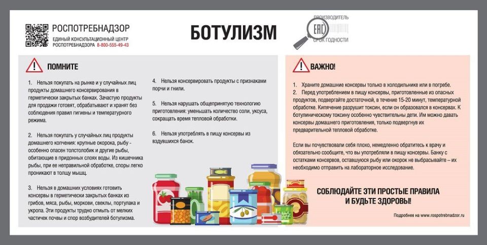 Ботулизм – одно из самых тяжелых пищевых отравлений, возникающее при употреблении пищи, содержащей ботулотоксин