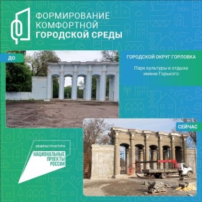 Роман Конев: Продолжается благоустройство парка в Горловке