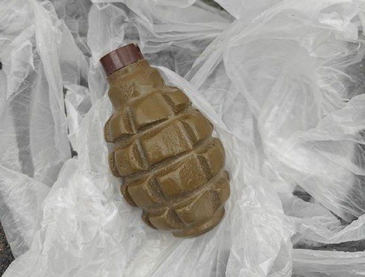 Стражи правопорядка изъяли гранату у жителя Горловки