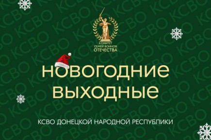 ГРАФИК РАБОТЫ КСВО ДНР. Дорогие друзья!