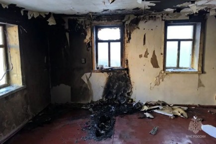 Пожар в Горловке: обогреватель стал причиной возгорания