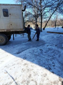 Специалисты из Кузбасса помогают горловчанам устранять аварийные ситуации