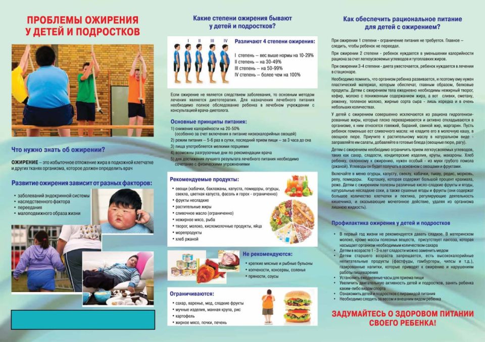 Профилактика ожирения взрослых и детей