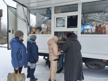 С 24 по 27 февраля 2026 года осуществлена выездная торговля с использованием автомагазинов в населенных пунктах городских округов Донецк, Горловка, Мариуполь, на территории г. Авдеевка, также Волновахского, Володарского...