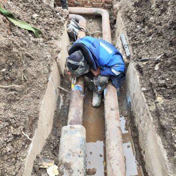 Кузбасс помогает горловчанам обновить участок теплосети