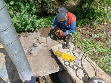 Специалисты аварийно-восстановительного отряда из Кузбасса продолжают работу в Горловке